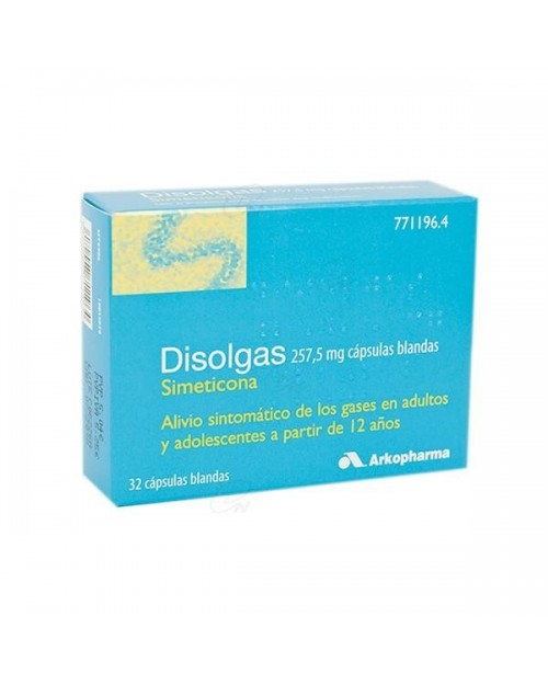 DISOLGAS 257,5 mg CAPSULAS BLANDAS.